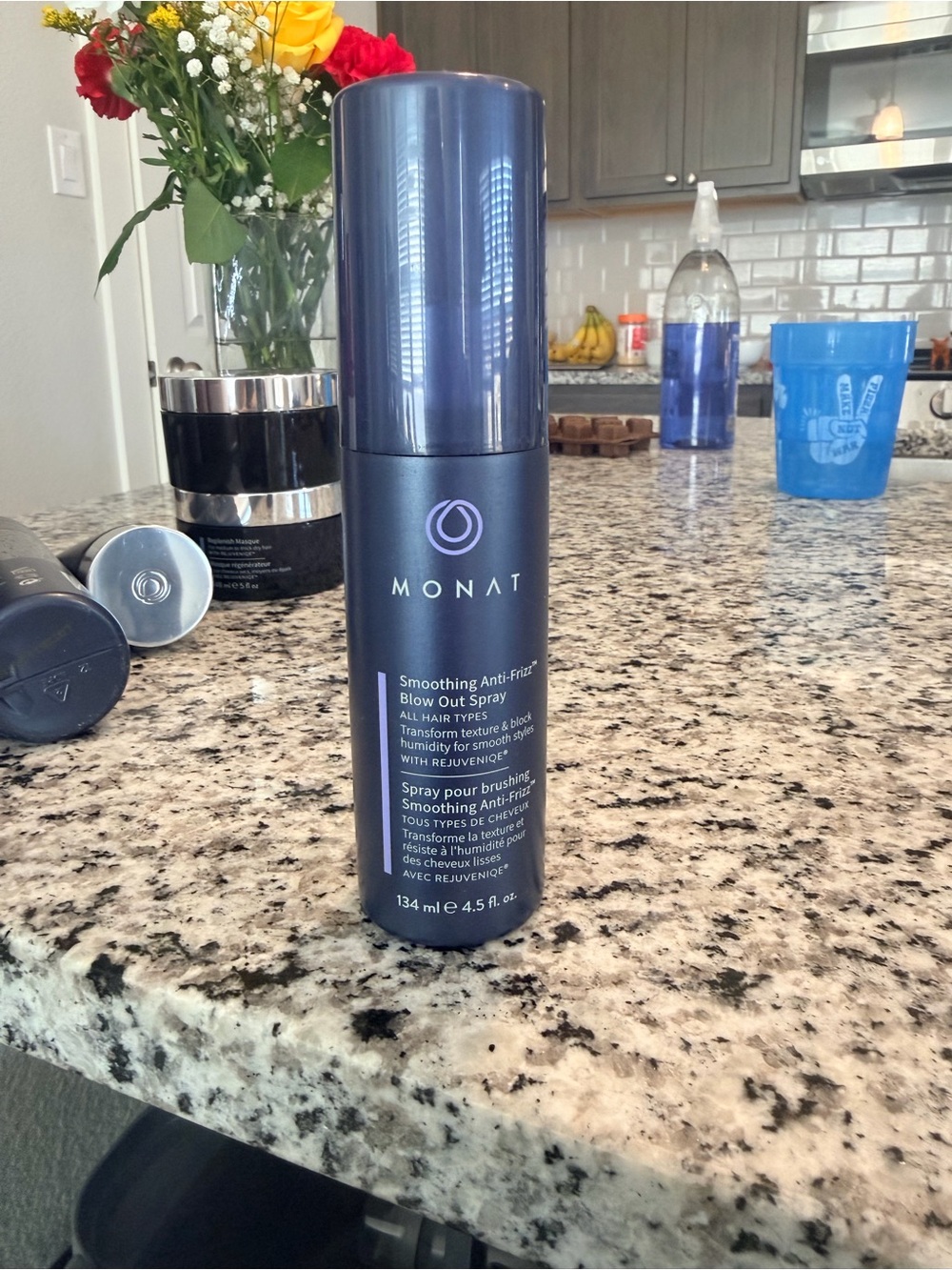 MONAT Smoothing Anti-Frizz Blow Out Spray — Navy